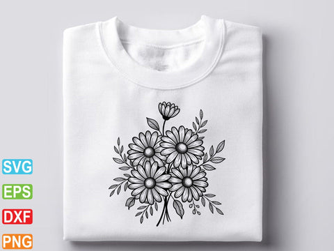 Daisy Floral Svg, Daisy Svg Cricut, Daisy Cut File SVG Creativeart88 