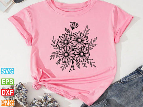 Daisy Floral Svg, Daisy Svg Cricut, Daisy Cut File SVG Creativeart88 