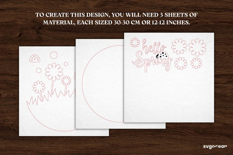 Daisy Flower Door Sign Laser Cut SVG SvgOcean 