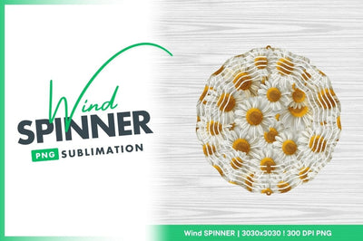 Daisy Flower Field White Petals Yellow Centers Floral Background Sublimation Regulrcrative 