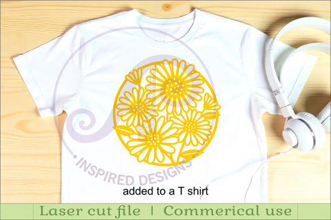 Daisy flowers wall art sign SVG APInspireddesigns 