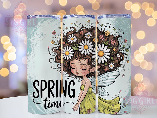 Daisy Girl Spring Time 20oz Tumbler, Cute Gift, Sublimation Wrap, Floral Mug, 20oz Tumbler Design, Young Girl Art, Spring Theme Sublimation SvggirlplusArt 