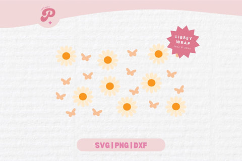 Daisy Glass Can SVG SVG Totally Posie 