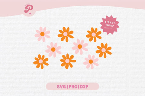 Daisy Glass Can SVG SVG Totally Posie 