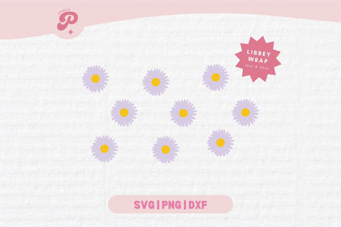 Daisy Glass Can Wrap SVG SVG Totally Posie 