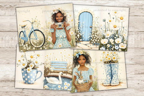 Daisy Junk Journal | Cottage Scrapbook SVG GlamArtZhanna 