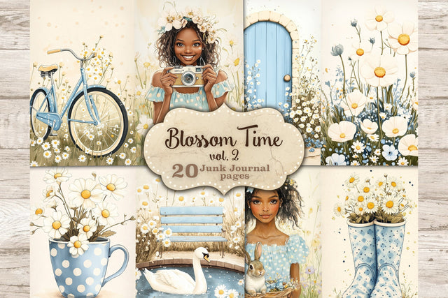 Daisy Junk Journal | Cottage Scrapbook SVG GlamArtZhanna 