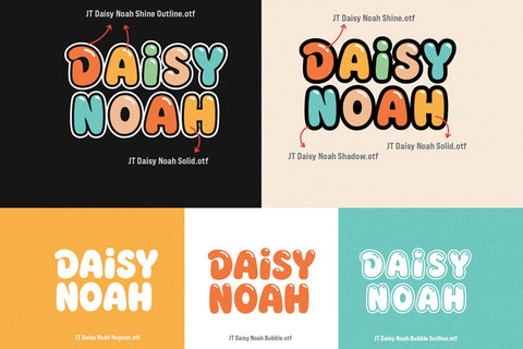 Daisy Noah - Bubble Groovy Font Font Jozoor 