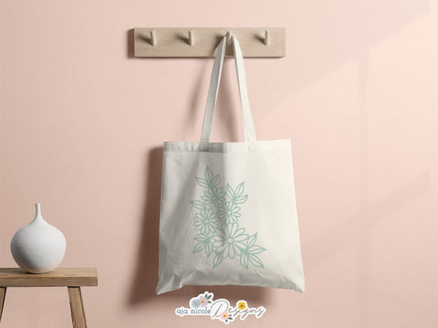 Daisy Paper Cut Swag SVG Aja Nicole Designs 