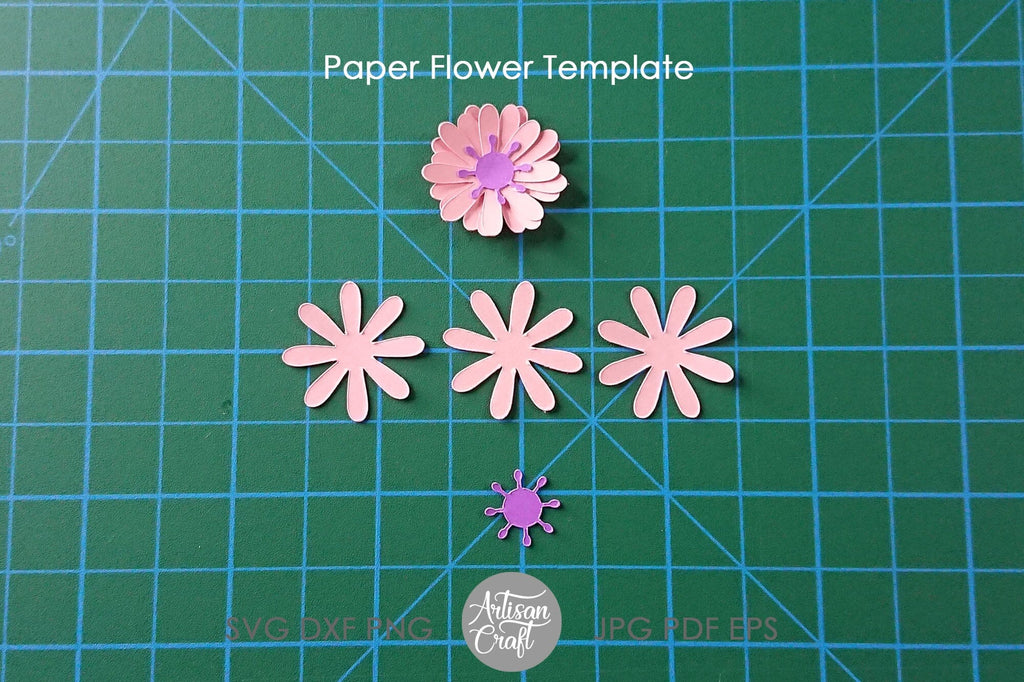 Daisy Paper Flower SVG cut files So Fontsy