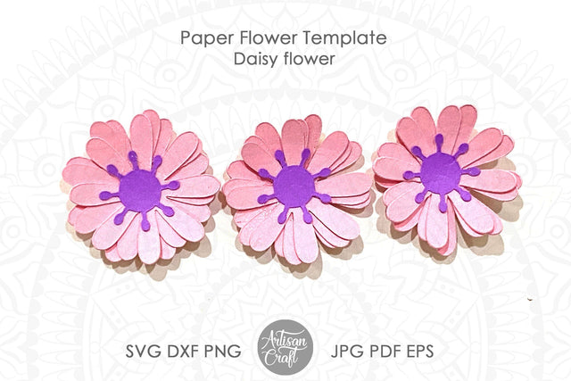 Daisy Paper Flower SVG cut files SVG Artisan Craft SVG 