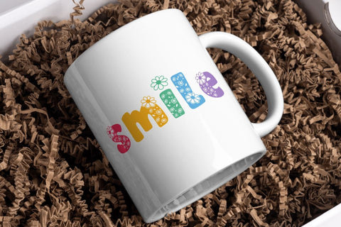 Daisy Petal Font Duo – Floral Decorative & Script Font Font AnningArts Design 