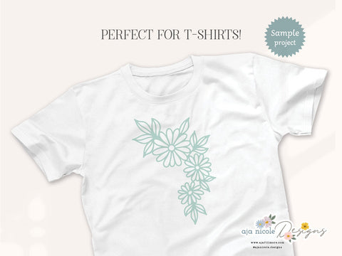 Daisy Swag Cut File SVG Aja Nicole Designs 