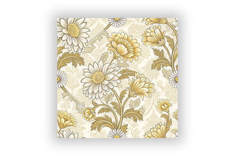 Daisy Toile Digital Paper Pack, Vintage Floral Toile, Gingham & Stripe Seamless Patterns, Wedding, Scrapbooking & Printable Crafts Digital Pattern FloridPrintables 