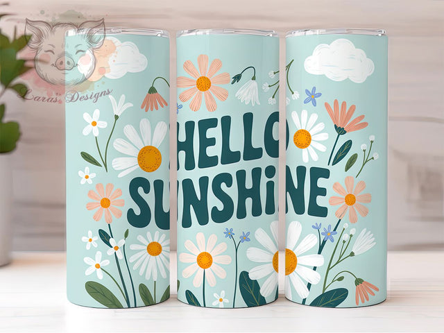 Daisy Wildflower Meadow Tumbler Wrap, Wildflower Pattern Cup, Spring Floral Gift, Garden Daisy Art, White Flower Tumbler, Meadow Flower Design, Natural Floral Pattern Sublimation Lara' s Designs 
