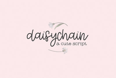 Daisychain Script Font Beck McCormick 