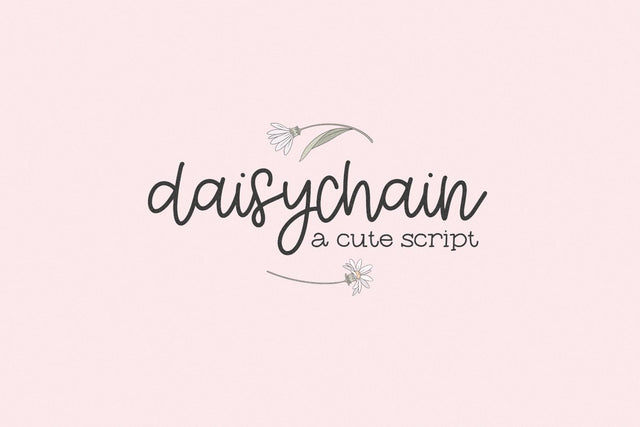 Daisychain Script Font Beck McCormick 