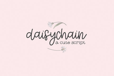Daisychain Script Font Beck McCormick 