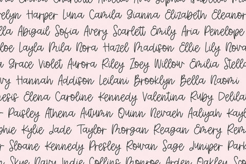 Daisychain Script Font Beck McCormick 