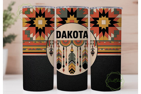 Dakota Tribal Tumbler Wrap Sublimation PixelChick 