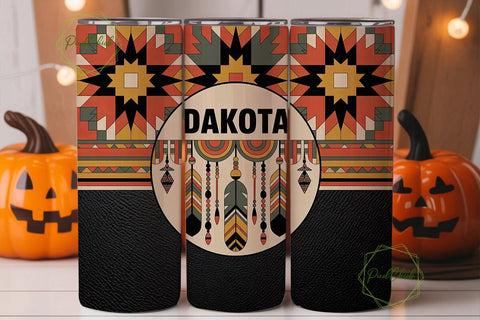 Dakota Tribal Tumbler Wrap Sublimation PixelChick 