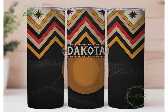 Dakota Tribal Tumbler Wrap Sublimation PixelChick 
