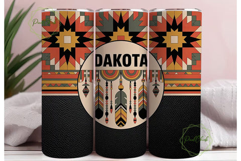 Dakota Tribal Tumbler Wrap Sublimation PixelChick 