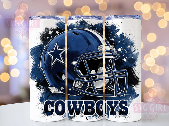 Dallas Cowboys Game Day Tumbler Wrap, Cowboys Football PNG, Game Day Tumbler, Dallas Football, 20oz Skinny Tumbler, Cowboys Fan Gift, Cowboys Sublimation Sublimation SvggirlplusArt 