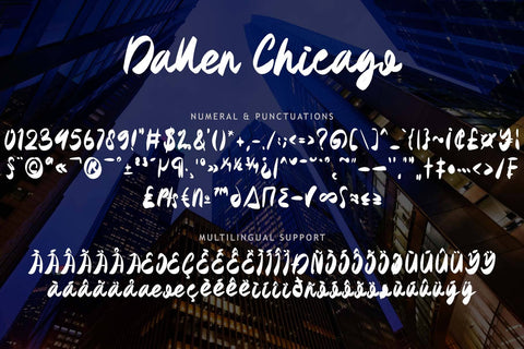 Dallen Chicago Font Prasetya Letter 