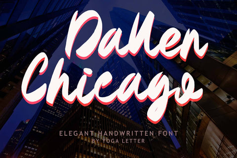 Dallen Chicago Font Prasetya Letter 