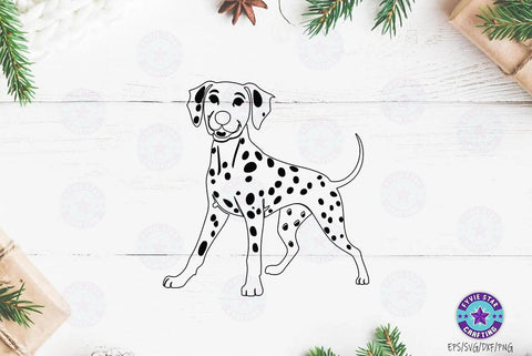Dalmatian Dogs SVG and PNG Bundle, for Dog Pet Lover Owner cricut shirt, Silhouette Animals graphic, Dog Clipart, Dog png SVG FiveStarCrafting 