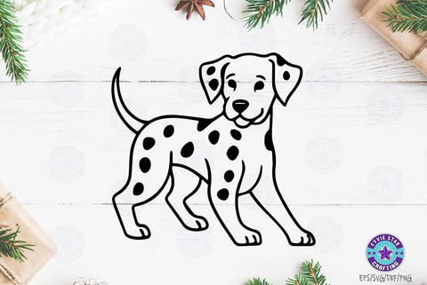 Dalmatian Dogs SVG and PNG Bundle, for Dog Pet Lover Owner cricut shirt, Silhouette Animals graphic, Dog Clipart, Dog png SVG FiveStarCrafting 