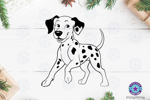Dalmatian Dogs SVG and PNG Bundle, for Dog Pet Lover Owner cricut shirt, Silhouette Animals graphic, Dog Clipart, Dog png SVG FiveStarCrafting 