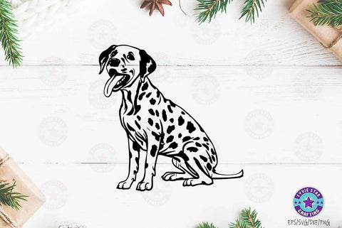 Dalmatian Dogs SVG and PNG Bundle, for Dog Pet Lover Owner cricut shirt, Silhouette Animals graphic, Dog Clipart, Dog png SVG FiveStarCrafting 