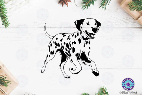 Dalmatian Dogs SVG and PNG Bundle, for Dog Pet Lover Owner cricut shirt, Silhouette Animals graphic, Dog Clipart, Dog png SVG FiveStarCrafting 