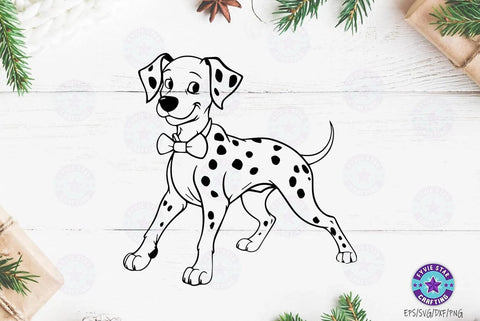 Dalmatian Dogs SVG and PNG Bundle, for Dog Pet Lover Owner cricut shirt, Silhouette Animals graphic, Dog Clipart, Dog png SVG FiveStarCrafting 