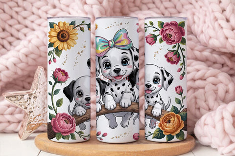 Dalmatian Puppies 20oz Tumbler Design Sublimation DesignSVG 