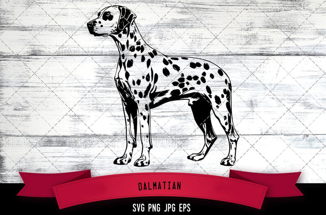 Dalmatian SVG, Dog SVG, Logo - Digital Download with Commercial License for Cricut, Silhouette, Scan N Cut Crafting SVG Loveleen Kaur 