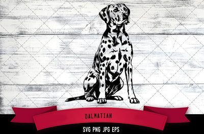 Dalmatian SVG, Dog SVG, Logo - Digital Download with Commercial License for Cricut, Silhouette, Scan N Cut Crafting SVG Loveleen Kaur 
