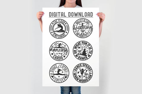 Dance Bundle SVG | Dance Svg Png Cut Files | Dancer Shirt Designs | 20 Round Sign for Cricut SVG TonisArtStudio 