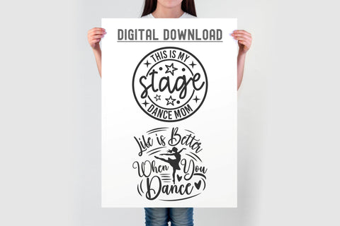 Dance Bundle SVG | Dance Svg Png Cut Files | Dancer Shirt Designs | 20 Round Sign for Cricut SVG TonisArtStudio 