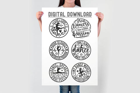 Dance Bundle SVG | Dance Svg Png Cut Files | Dancer Shirt Designs | 20 Round Sign for Cricut SVG TonisArtStudio 