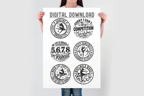 Dance Bundle SVG | Dance Svg Png Cut Files | Dancer Shirt Designs | 20 Round Sign for Cricut SVG TonisArtStudio 