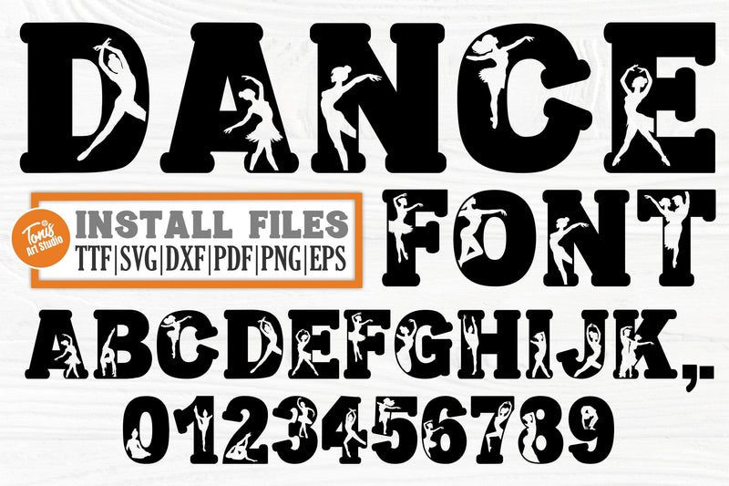 Dance Font Alphabet Svg, Dance Svg, Dancing Letters Svg, Dancer Silhou ...