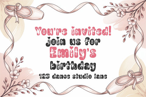 Dance Font, Groovy Ballet Font, Dancer Alphabet Letters SVG TonisArtStudio 