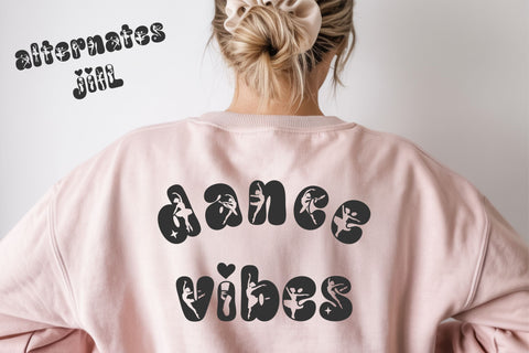 Dance Font, Groovy Ballet Font, Dancer Alphabet Letters SVG TonisArtStudio 