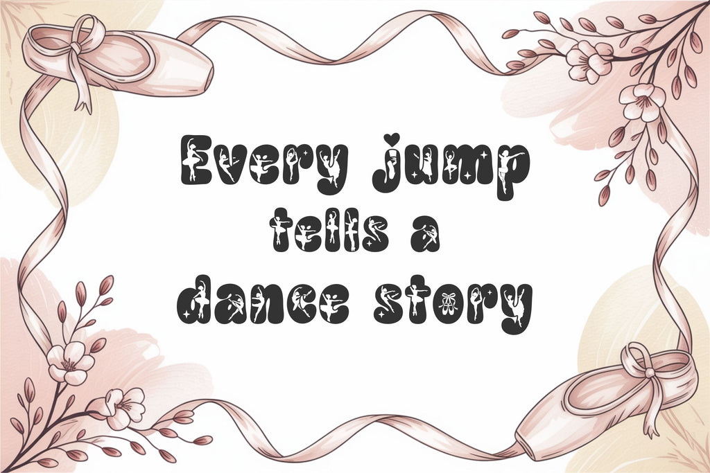 Dance Font, Groovy Ballet Font, Dancer Alphabet Letters - So Fontsy
