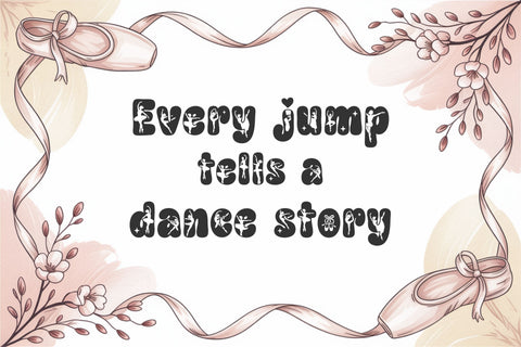 Dance Font, Groovy Ballet Font, Dancer Alphabet Letters SVG TonisArtStudio 