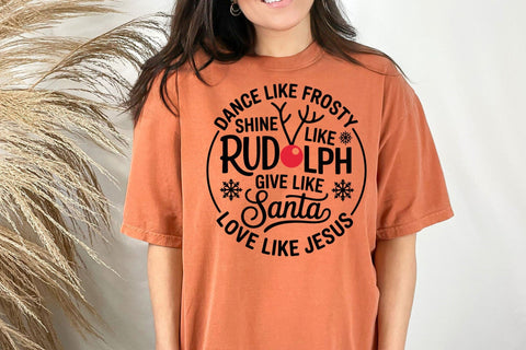 Dance Like Frosty Svg, Funny Christmas Svg, Christmas Shirt Svg, Love Like Jesus Png SVG DesignDestine 