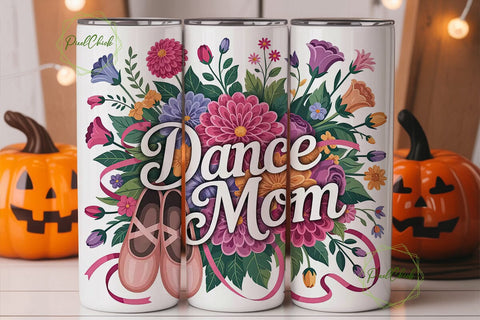 Dance Mom 20oz Tumbler Wrap Sublimation PixelChick 